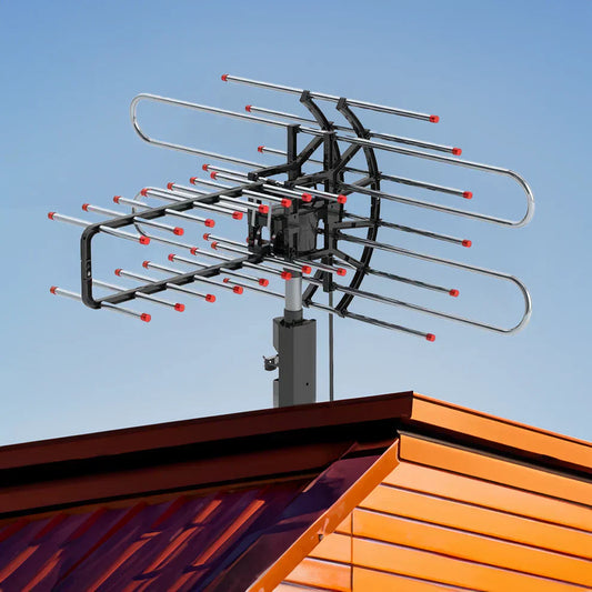 Annie’s Fashion Outdoor Long Range 500+ Mile TV Antenna With UHF/VHF/FM Radio