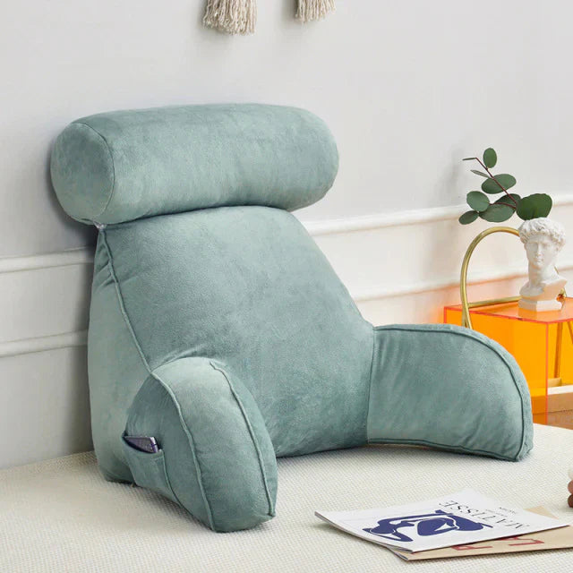 Annie Reading Pillow with Arms – Backrest Support Cushion for Bed & Couch - Image 8