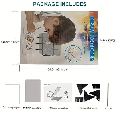 Portable Optical Tracing Board for Sketching and Drawing for Kids, Beginners and Artists