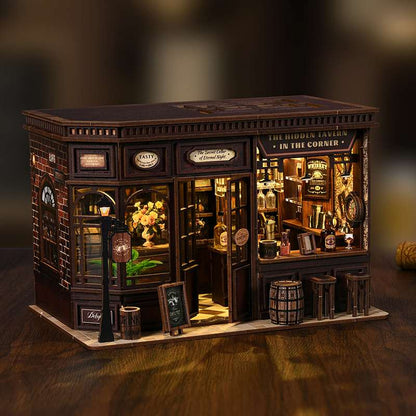 Vintage Tavern Bar DIY Miniature House Kit