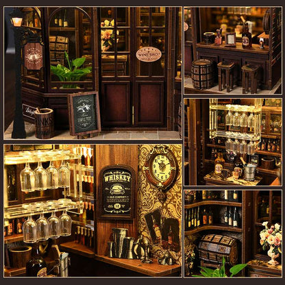 Vintage Tavern Bar DIY Miniature House Kit