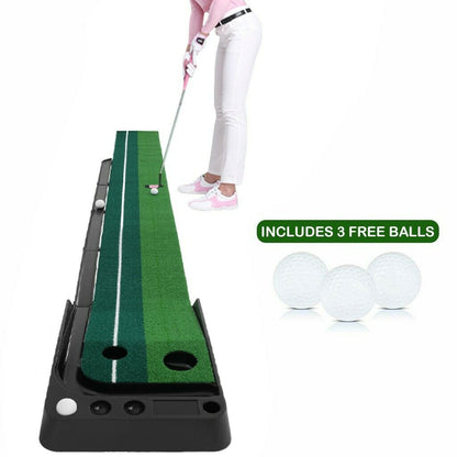Annie’s Fashion Indoor Golf Putting Green 10' Auto Return Practice Mat