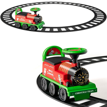 Annie’s Fashion Ride-on | Kid's Rechargeable Ride On Toy Train And Track Set 6V