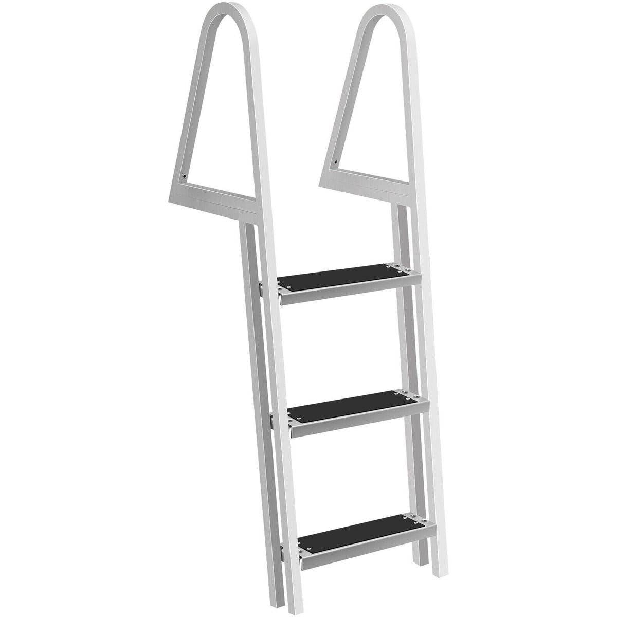 Annie’s Fashion 3 Step Heavy Duty Aluminum In Ground Pool Boat Deck Ladder Steps