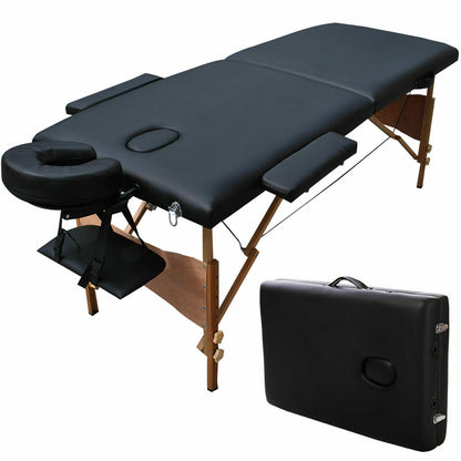 Annie’s Fashion Foldable Massage Table with Adjustable Height – Includes Free Carry Case