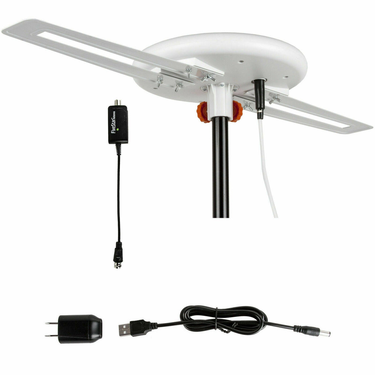 Annie’s Fashion Omni Directional Outdoor HDTV Antenna – Long Range Digital Amplified 4K Ready TV Antenna
