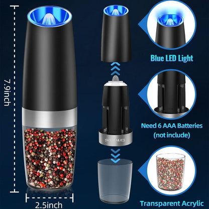 Annie’s Fashion Electric Salt And Pepper Grinder 2 Pack