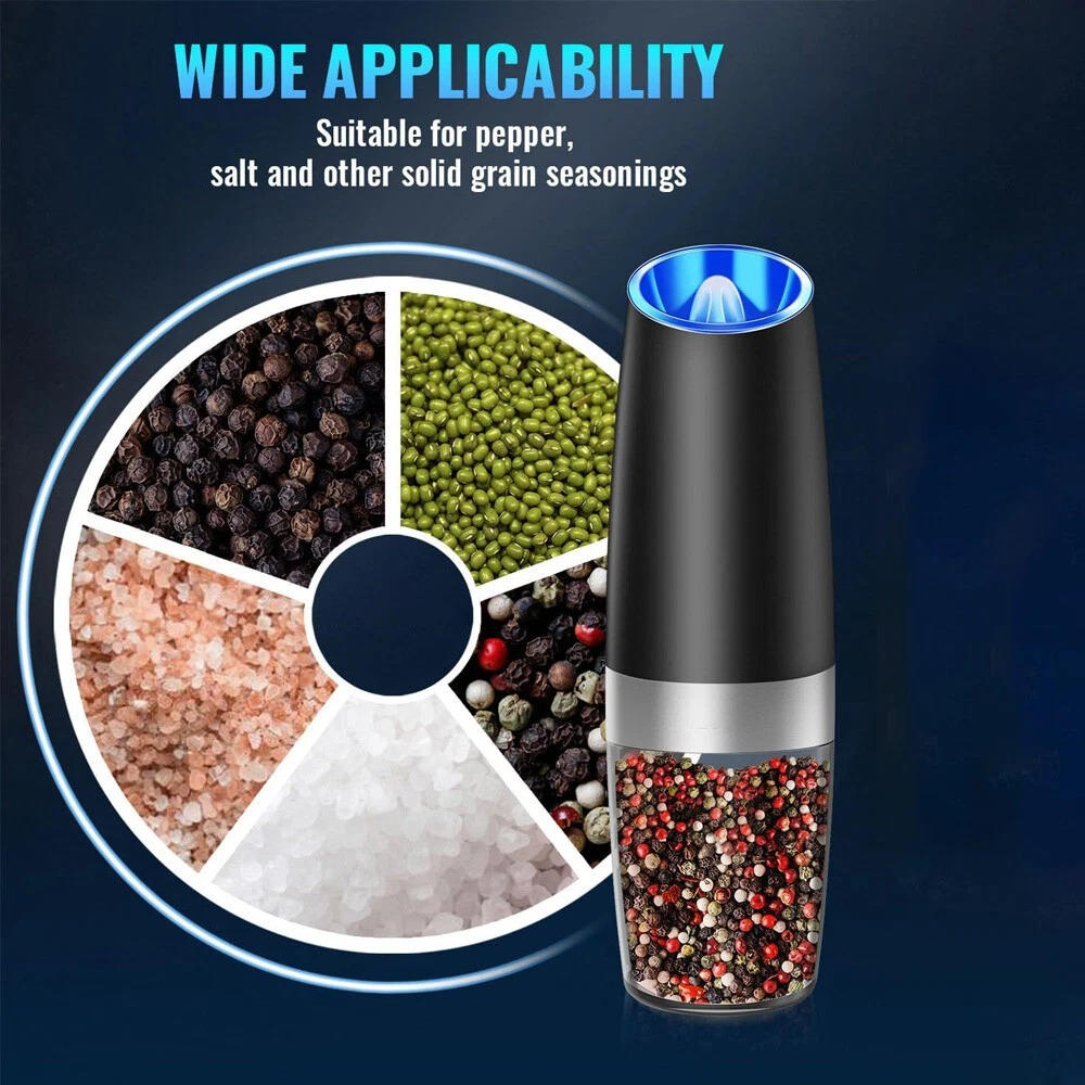 Annie’s Fashion Electric Salt And Pepper Grinder 2 Pack