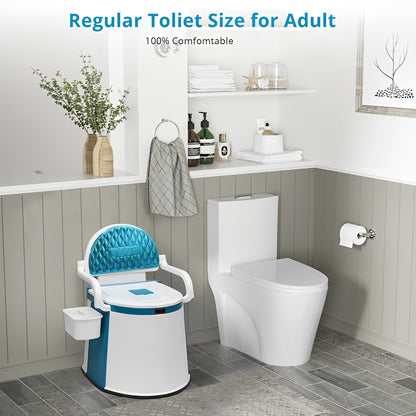 Annie’s Fashion Outdoor and Indoor Portable Toilet – Comfortable Design for Seniors & Adults