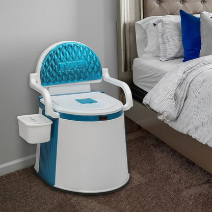 Annie’s Fashion Outdoor and Indoor Portable Toilet – Comfortable Design for Seniors & Adults
