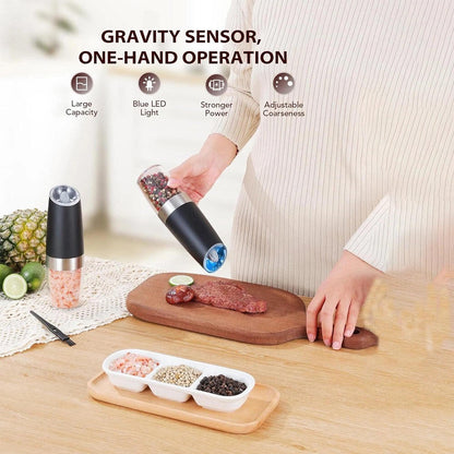 Annie’s Fashion Electric Salt And Pepper Grinder 2 Pack