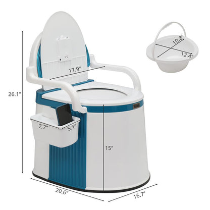 Annie’s Fashion Outdoor and Indoor Portable Toilet – Comfortable Design for Seniors & Adults