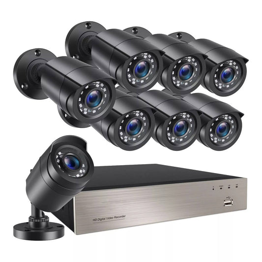 Annie’s Fashion Outdoor CCTV Security Camera System Kit Night Vision