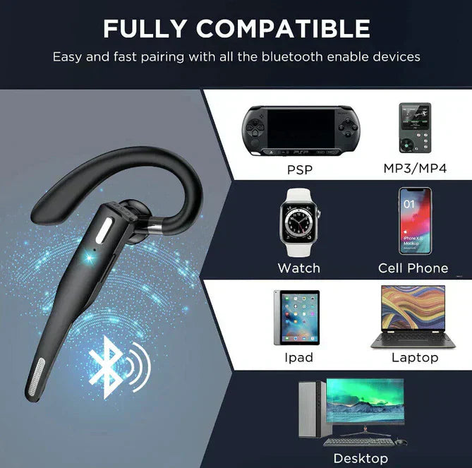Annie’s Fashion Trucker Dual Mic Wireless Bluetooth 5.1 Noise Cancelling Headset/Earpiece