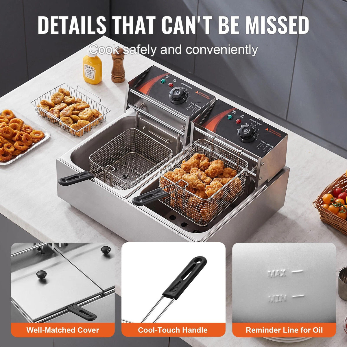 Annie’s Fashion 25Qt Commercial Electric Deep Fryer