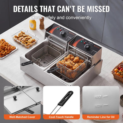 Annie’s Fashion 25Qt Commercial Electric Deep Fryer