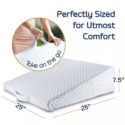 Annie’s Fashion Adjustable Memory Foam Wedge Pillow with Cooling