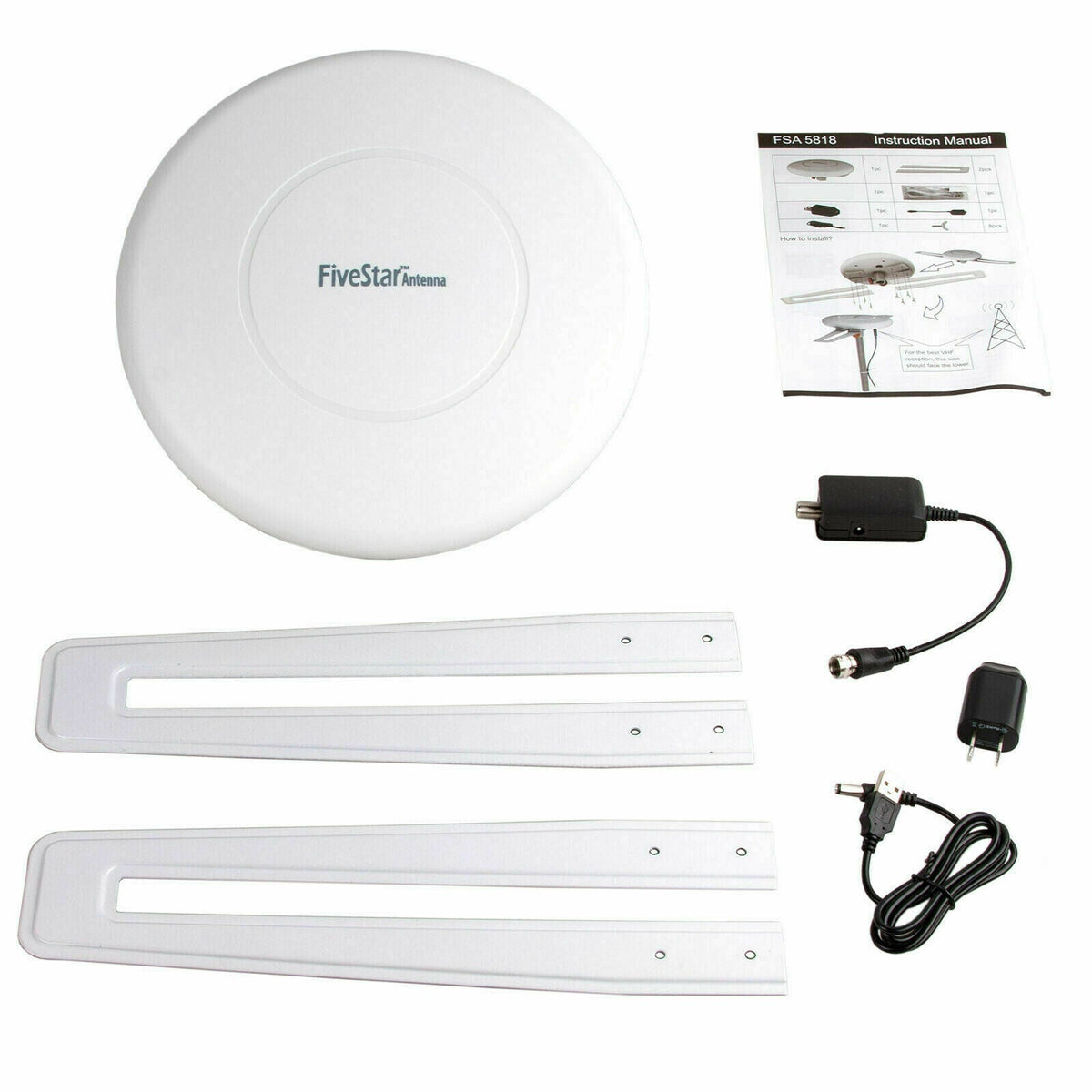 Annie’s Fashion Omni Directional Outdoor HDTV Antenna – Long Range Digital Amplified 4K Ready TV Antenna