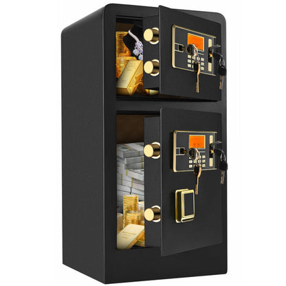 Annie’s Fashion Large Home Safes 4.5Cub Fireproof Double Safes Lockbox Digital Keypad Money Safe