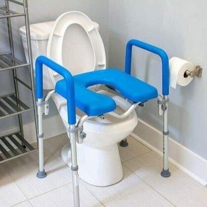 Annie’s Fashion Heavy Duty Raised Toilet Seat Riser with Arms – Adjustable Handicap Toilet Seat for Seniors