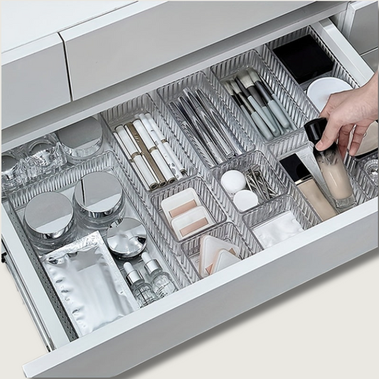 Drawer Organizer Set | Clear Acrylic Vanity Storage System