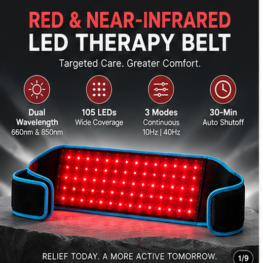 Red & Near-Infrared LED Body Belt, 105 LEDs
