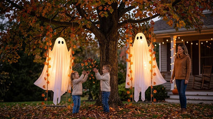 Annies-fashion – Illuminated Swinging Halloween Ghost Decoration