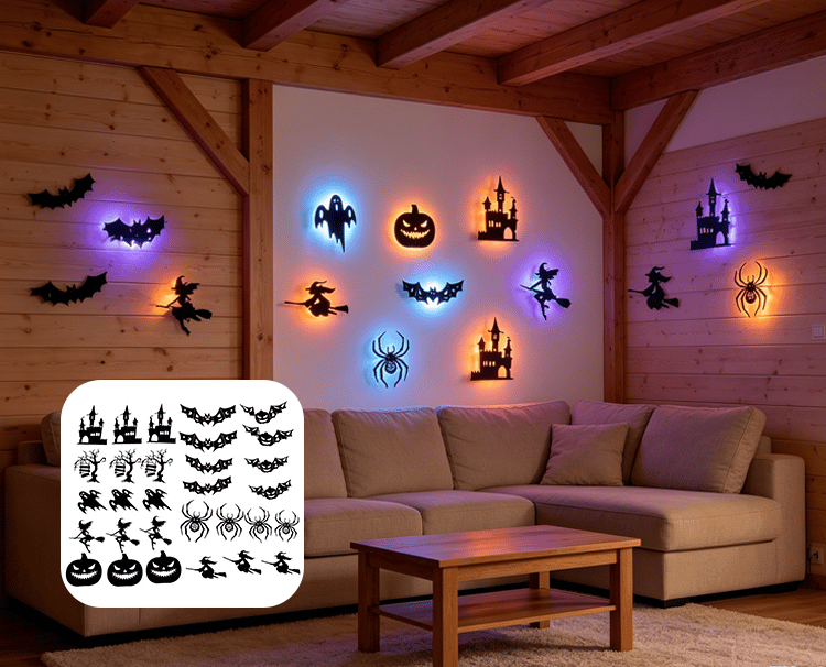 Annies-fashion – Cord Free Halloween LED Wall Decorations