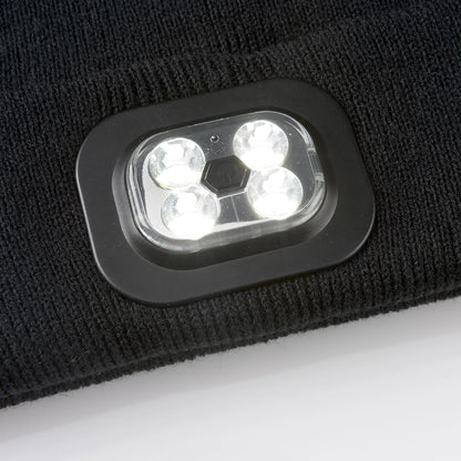 Winter Beanie Light Rechargeable LED Illuminated Design