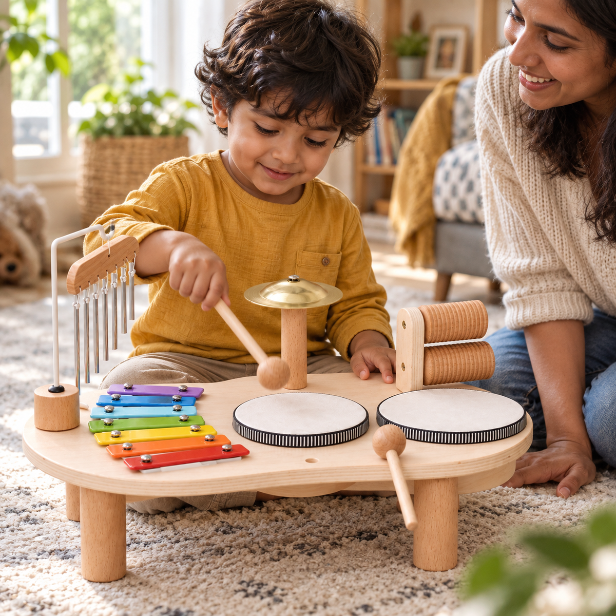 Wooden Musical Activity Table